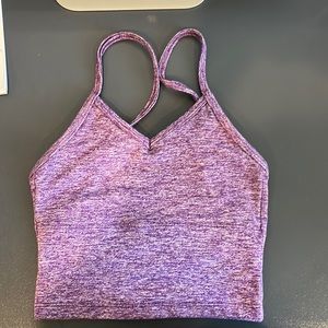 Katrina Wear Crop Too, Diamond Back Top, Amethyst, size YL